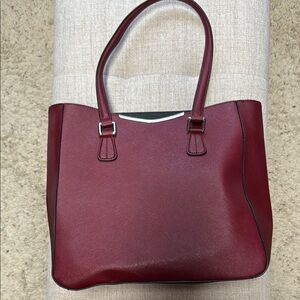 Calvin Klein Collection Deep Red Tote